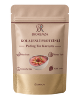 Kolajenli Proteinli Meyveli Puding Tozu – Muzlu Çilekli Hurma Tozlu – Şeker İlavesiz – 100 G