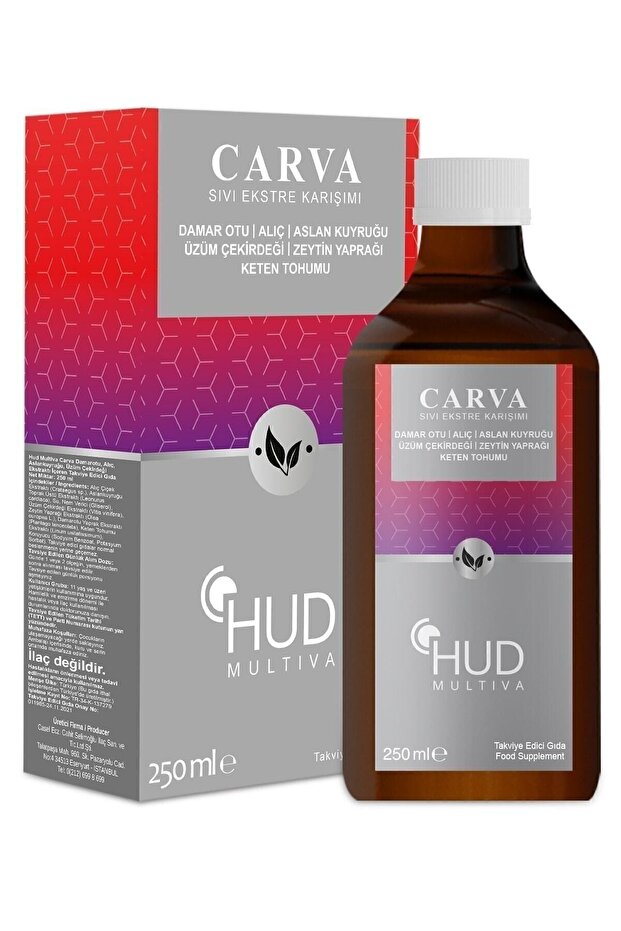 HUD Multiva Carva 250 ml | Alıç ve Üzüm Çekirdeği İçeren Takviye