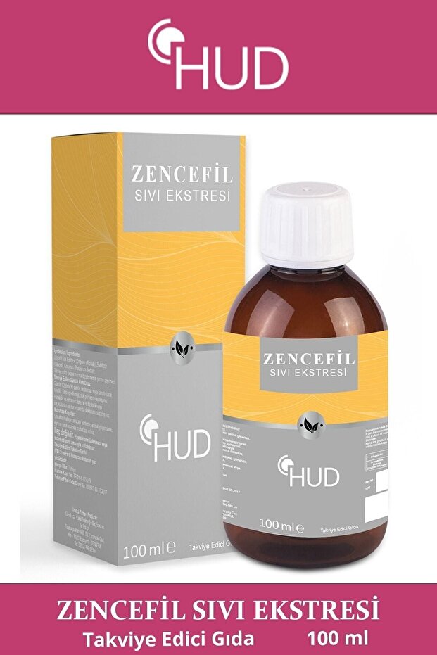HUD Zencefil Sıvı Ekstresi 100 ml | Bitkisel Takviye