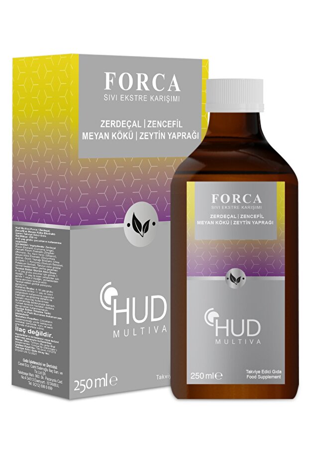 HUD Multiva Forca 250 ml | Zerdeçal ve Zencefil İçeren Takviye