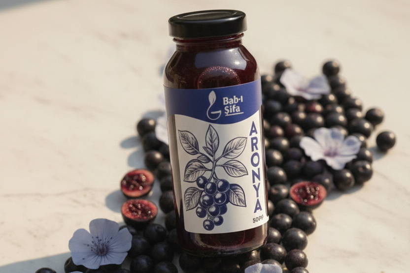 %100 Doğal Aronya Suyu 500 ml - Soğuk Sıkım (Cold Press) Antioksidan Kaynağı