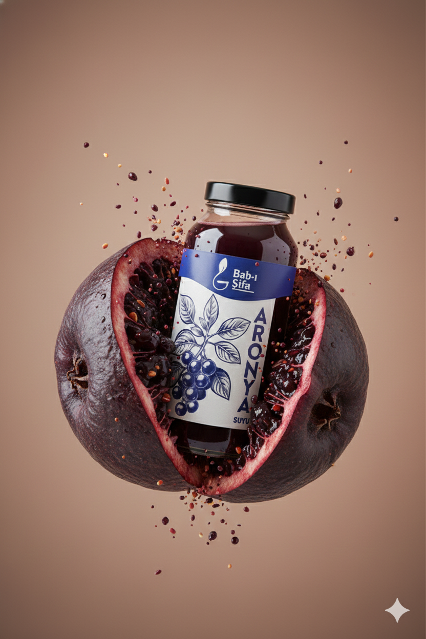 %100 Doğal Aronya Suyu 500 ml - Soğuk Sıkım (Cold Press) Antioksidan Kaynağı