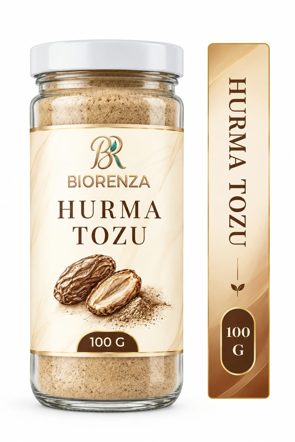 Hurma Tozu 100 g – %100 Hurma, Kek, Kurabiye, Yoğurt ve Smoothie Tarifleri İçin