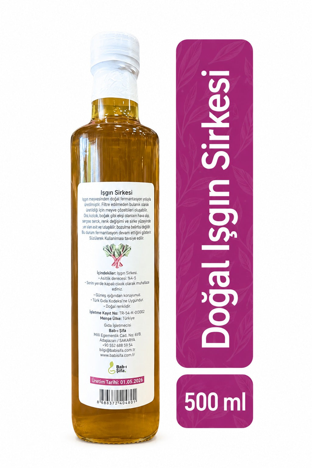 Doğal Fermente Işgın Sirkesi – 500 ml